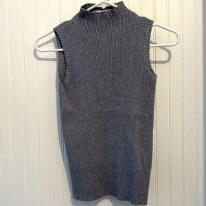Mock neck knit tank